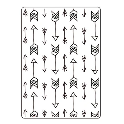Afbeelding van Vaessen Creative Embossing Stencil A6 pijlen