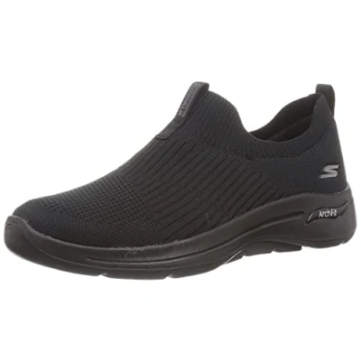 Afbeelding van Skechers Performance GO WALK ARCH FIT Stretch SLIP ON Sportieve wandelschoenen, Dames, Maat: 35, Black Textiel