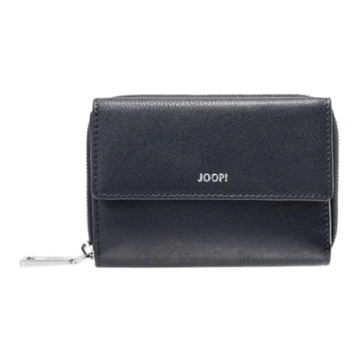 Afbeelding van JOOP! Leren Portemonnee Lantea Martha Purse Dark Navy Donkerblauw