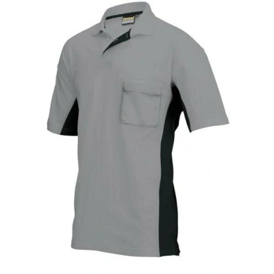 Afbeelding van Tricorp Poloshirt Workwear 202002 180gr Grijs/Zwart Maat 5XL