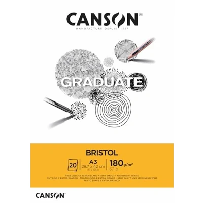Afbeelding van Canson Graduate Bristol Kunstpapier 20 vel