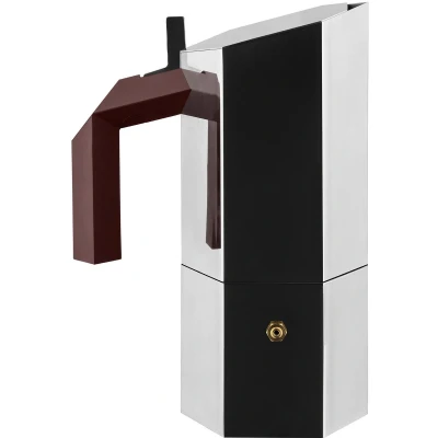 Afbeelding van Alessi Menhir Espresso Koffiemaker 30 Cl Zilver