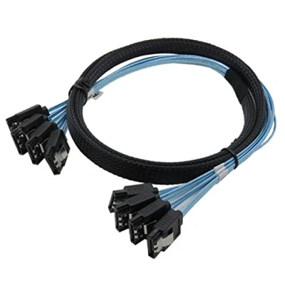 Afbeelding van YIWENTEC Hoge snelheid 6Gbps sata 3 iii kabel voor 1m server (4 1 m)