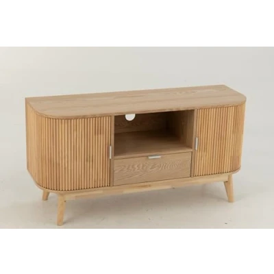 Afbeelding van J Line kast Rond dennenhout naturel small
