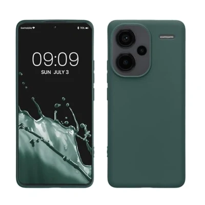 Afbeelding van kwmobile telefoonhoesje geschikt voor Xiaomi Redmi Note 13 Pro+ 5G / Pro Plus Hoesje smartphone Back cover in blauwgroen