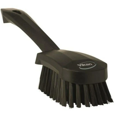 Image de VIKAN 41929 brosse à main, manche court, 270 mm, polyester, dur, noir 4192/9