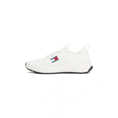 Afbeelding van Tommy Jeans Runner Sneakers laag, Heren, Maat: 40, Ecru Textiel