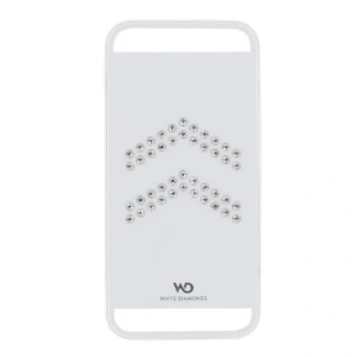 Image de White diamonds metal aviator coque en plastique pour iphone 5 blanc