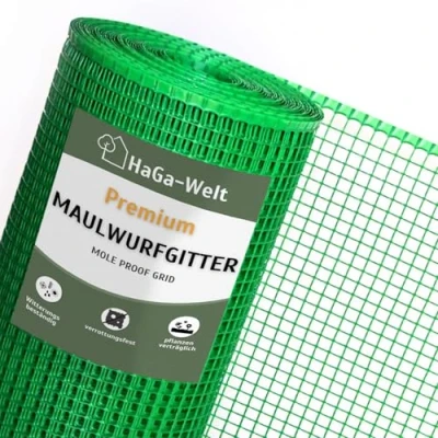 Afbeelding van HaGa® mollenrooster, 5 m x 0,6 m, mollenbescherming, plantenvrij, bestand tegen verrotting, uv bescherming