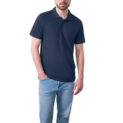 Afbeelding van Men&#039;s Heavy Performance Polo met korte mouwen Navy M