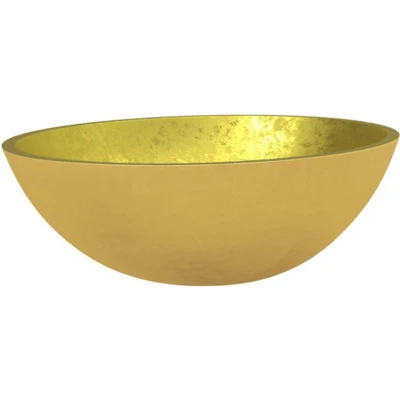 Afbeelding van Wasbak 50x37x14 cm glas goudkleurig