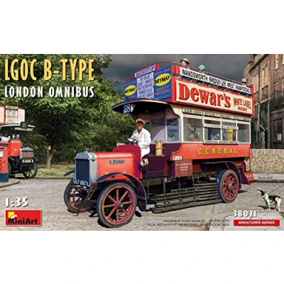 Afbeelding van 1:35 MiniArt 38021 LGOC B Type London Omnibus Plastic Modelbouwpakket