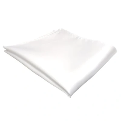 Afbeelding van TigerTie Zakdoek in effen design zakdoek, ridderlijkheid, afmetingen 30 x cm, Wit Sneeuwwit