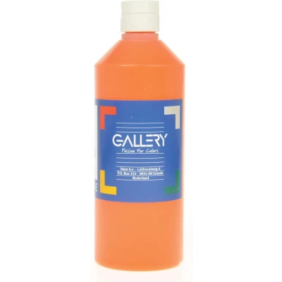 Afbeelding van Gallery plakkaatverf, flacon van 500 ml, oranje plakkaatverf