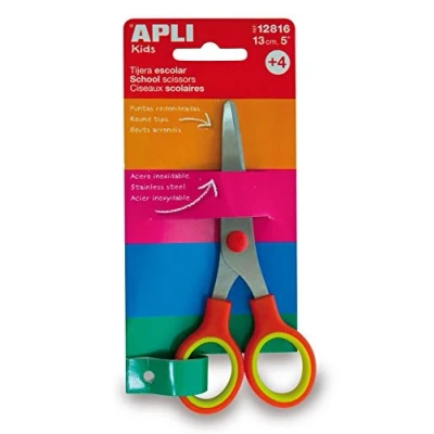 Afbeelding van Apli Kids Schoolschaar 13 Cm, Op Blister Schaar