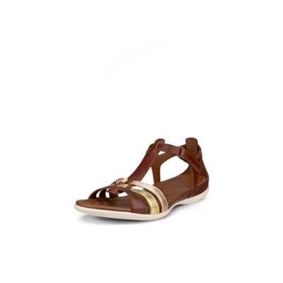 Afbeelding van ECCO Flash Sandalen, Dames, Maat: 37, Mink gold hammered bronze Leer