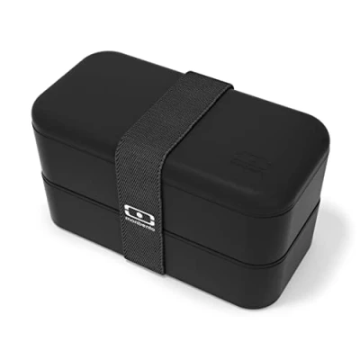 Afbeelding van Lunchbox Bentobox Monbento Zwart Black Onyx