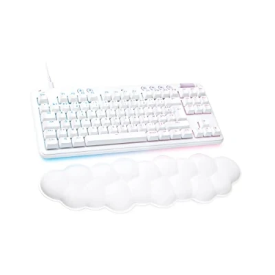 Afbeelding van Logitech G LIGHTSYNC Gaming toetsenbord G713 RGB kabel en verlichting, lineaire schakelaars (GX Brown) palmsteun, compatibel met PC Mac, wit