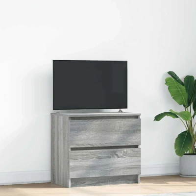 Afbeelding van vidaXL Tv meubel 60x35x54 cm bewerkt hout grijs sonoma eikenkleurig