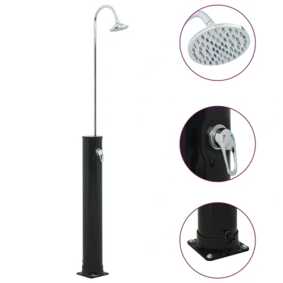 Afbeelding van Solardouche 20 L 214 cm zwart