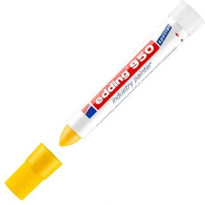 Afbeelding van Viltstift edding 950 pastamarker industry rond 10mm geel
