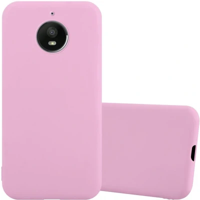 Afbeelding van Cadorabo Hoesje geschikt voor Motorola MOTO E4 PLUS in CANDY ROZE Beschermhoes gemaakt van flexibel TPU silicone Case Cover