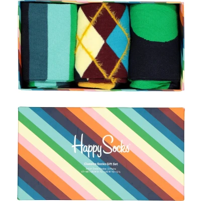 Afbeelding van Happy Socks Classics Gift Set (3 pack) Unisex Maat: 36 40