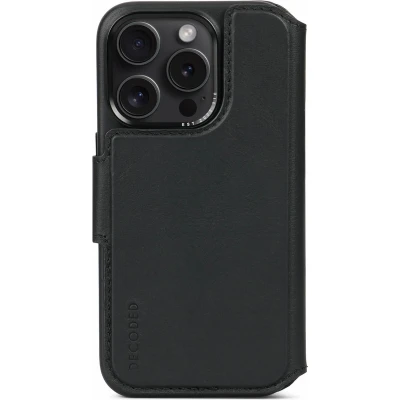Afbeelding van Decoded Leather Detachable Wallet Apple iPhone 15 Pro Black