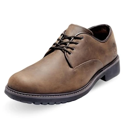 Afbeelding van Timberland Stormbucks Oxford Veterschoenen, Heren, Maat: 44, Dark brown Leer/ synthetisch