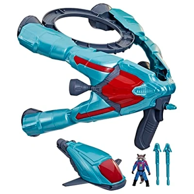 Afbeelding van Marvel Guardians of the Galaxy Vol. 3, figuur met voertuig en blaster, superheldenspeelgoed voor kinderen