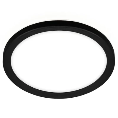 Afbeelding van BRILONER Leuchten 7150 415 led paneel, plafondlamp, plafondlamp met achtergrondverlichtingseffect, 12 W, 1400 lm, 4000 K, wit/zwart, rond, 19 cm