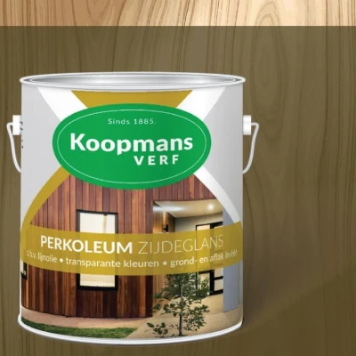 Afbeelding van Koopmans Perkoleum Donkereiken Zijdeglans Transparant 2.5L kleur Beits
