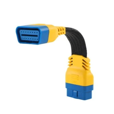 Afbeelding van PLAYOCCAR OBD II verlengkabel adapter, auto, 16 polig, mannelijk naar vrouwelijk, OBD2, verdikt nylon materiaal (20 cm)