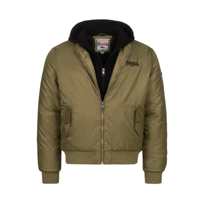 Afbeelding van Lonsdale Normale Passform Ballindean Bomberjacks, Heren, Maat: XXL, Olive black