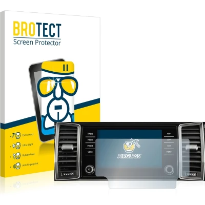 Afbeelding van BROTECT Screenprotector voor Skoda Amundsen Kodiaq 2017 2018 Infotainment System 8&quot; Folie Beschermfolie Beschermglas transparant