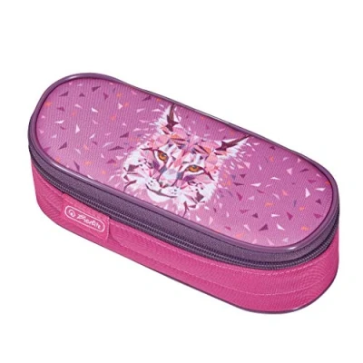 Afbeelding van Herlitz Lulinger etui, 22 cm, Wild Animals Luchs, mapje
