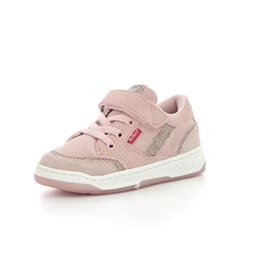 Afbeelding van Kickers Kouic Babyschoenen voor kinderen, Maat: 34, Rose clair Leer