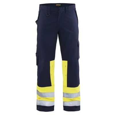 Image de Pantalon multinormes marine/jaune fluorescent