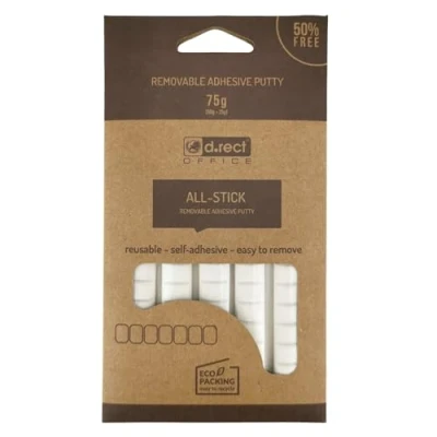 Afbeelding van D.RECT 80 stuks krachtige kleefpunten Verwijderbaar Kneedbare kleefpasta Blisterverpakking met punten ALL STICK Zelfklevende strips Wit pads voor posters