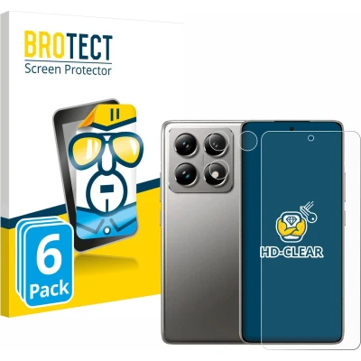 Afbeelding van BROTECT Screenprotector voor Xiaomi 14T Pro (Voor+Camera) Folie Beschermfolie transparant (6 Stuks)