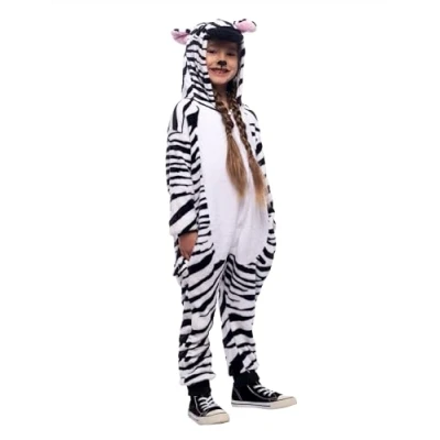 Afbeelding van Rubies Officieel zebrakostuum voor carnaval, Halloween, feestjes en verjaardagen jongens meisjes