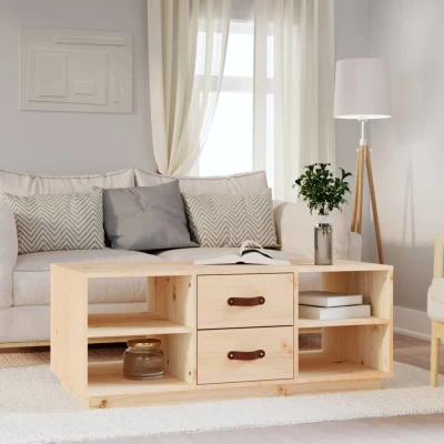 Afbeelding van Salontafel 100x50x41 cm massief grenenhout