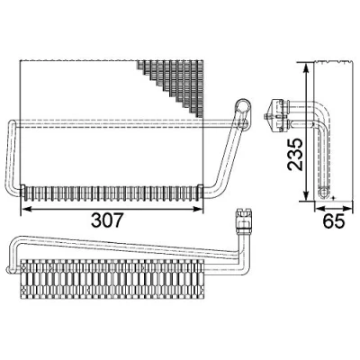 Afbeelding van Mahle Original Airco verdamper AE 83 000P