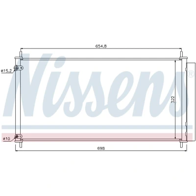 Afbeelding van Nissens Airco condensor 940036
