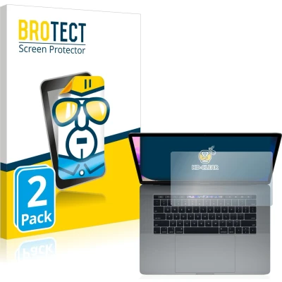 Afbeelding van BROTECT Screenprotector voor Apple MacBook Pro 15&quot; 2019 (Touch Trackpad) Folie Beschermfolie transparant (2 Stuks)