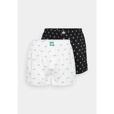 Afbeelding van Adidas Originals Woven Boxer 2 Pack Boxershorts Mannen Comfort Cotton zwart, wit