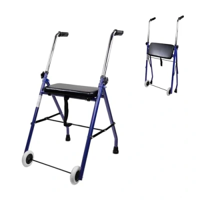 Afbeelding van Mobiclinic Emerita Looprek Met wielen Rollator 2 Inklapbaar Gewatteerde zitting In hoogte verstelbaar Antislip