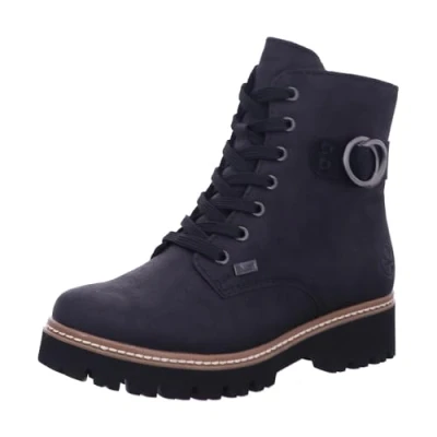Afbeelding van Rieker Z5723 dames fashion boots zwart 37 EU, zwart.