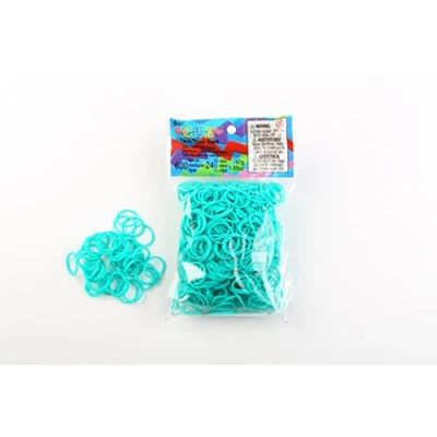 Image de Recharges 600 élastiques Rainbow Loom Bleu vert
