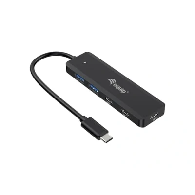 Afbeelding van Equip 128964 interface hub USB 3.2 Gen 1 (3.1 1) Type C 5000 Mbit/s Zwart